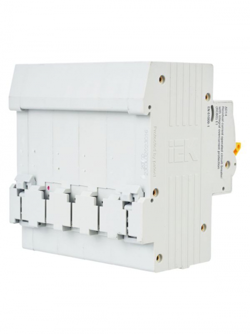 Выключатель автоматический дифференциального тока 4п C 16А 30мА тип AC 4.5кА АД-14 IEK MAD10-4-016-C-030 MAD10-4-016-C-030