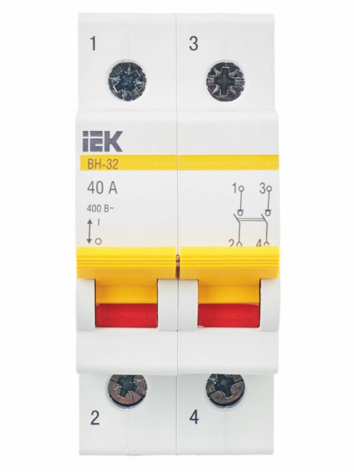 Выключатель нагрузки ВН-32 40А/2П IEK MNV10-2-040 MNV10-2-040