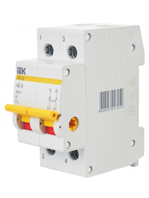 Выключатель нагрузки ВН-32 40А/2П IEK MNV10-2-040 MNV10-2-040