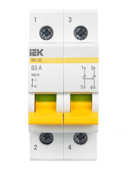 Выключатель нагрузки ВН-32 63А/2П IEK MNV10-2-063 MNV10-2-063