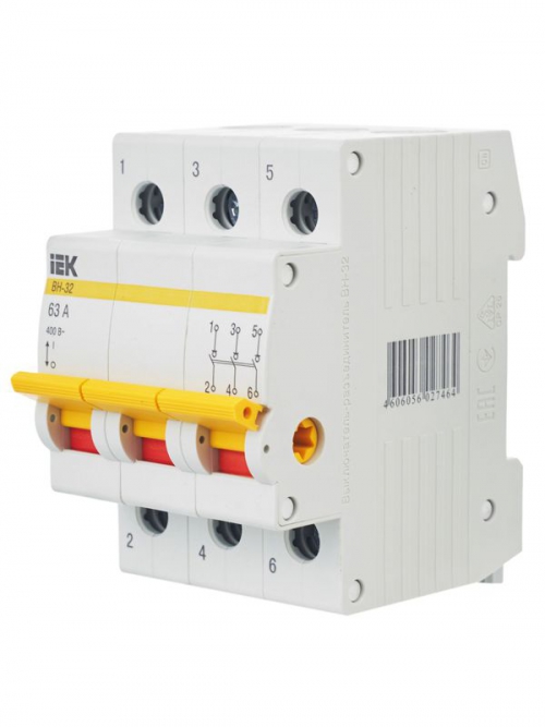 Выключатель нагрузки ВН-32 63А/3П IEK MNV10-3-063 MNV10-3-063