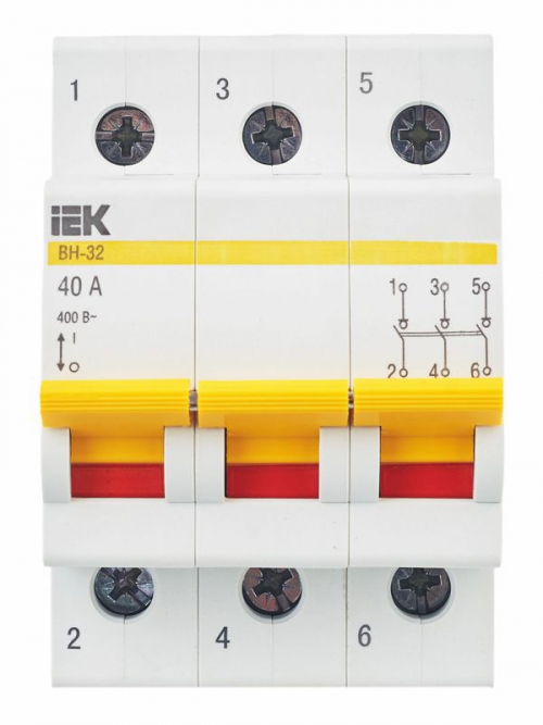 Выключатель нагрузки ВН-32 40А/3П IEK MNV10-3-040 MNV10-3-040
