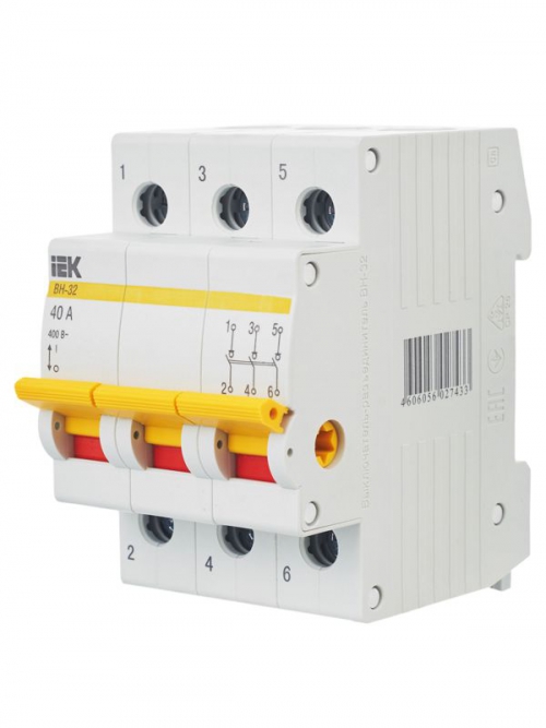 Выключатель нагрузки ВН-32 40А/3П IEK MNV10-3-040 MNV10-3-040