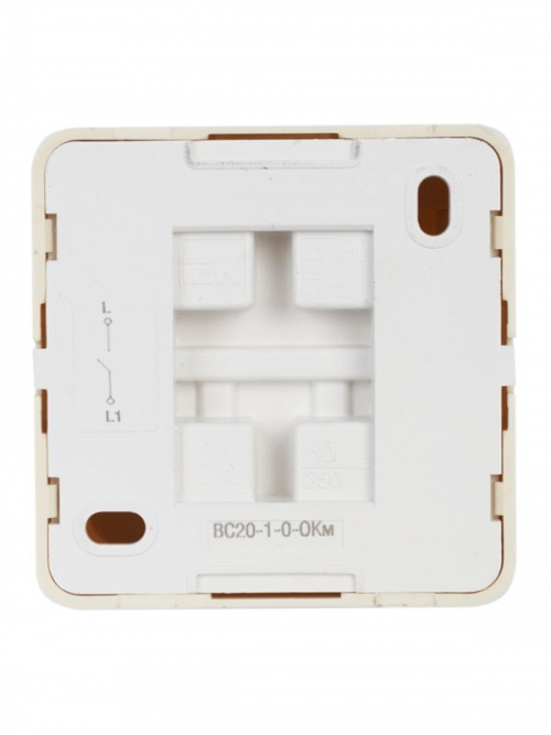 Выключатель 1-кл. ОП Октава 10А IP20 ВС20-1-0-ОКм крем. IEK EVO10-K33-10-DC EVO10-K33-10-DC