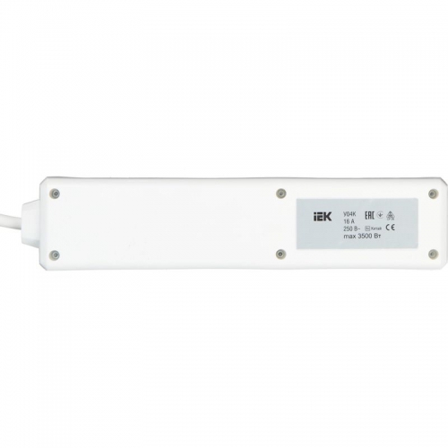 Удлинитель 4х5м с заземл. 16А IP20 У04К 2P+PE 250В 3х1 с выкл. IEK WYP10-16-04-05-ZK-N WYP10-16-04-05-ZK-N