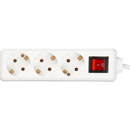 Удлинитель 3х1.5м с заземл. 16А IP20 У03К 2P+PE 250В ПВС 3х1 с выкл. IEK WYP10-16-03-01-ZK-17 WYP10-16-03-01-ZK-17