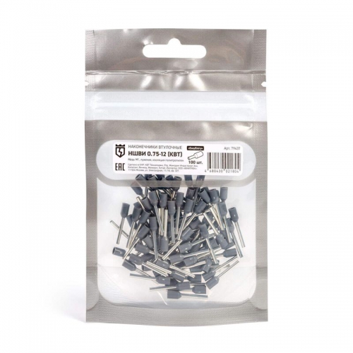 Наконечник штыревой НШВИ 0.75-12 КВТ 79437 79437