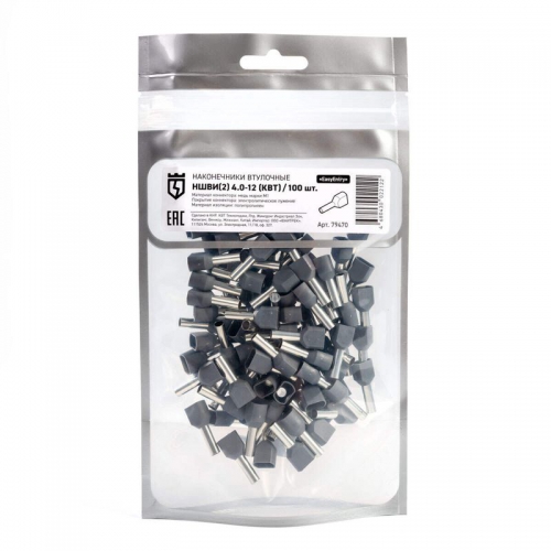 Наконечник штыревой НШВИ(2) 4.0-12 КВТ 79470 79470