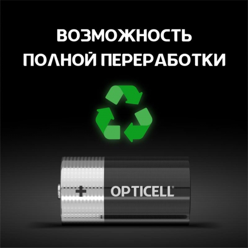 Элемент питания алкалиновый C/LR14 1.5В (блист. 2шт) Basic Opticell 5051004 5051004