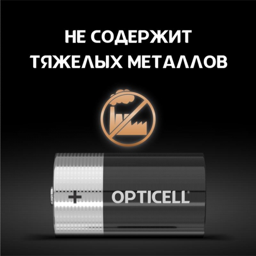 Элемент питания алкалиновый D/LR20 1.5В (блист. 2шт) Basic Opticell 5051005 5051005