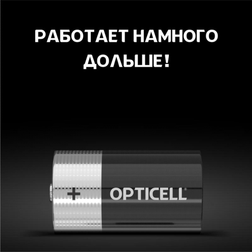Элемент питания алкалиновый D/LR20 1.5В (блист. 2шт) Basic Opticell 5051005 5051005