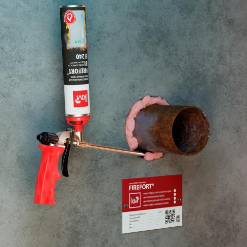 Пена монтажная огнестойкая FIREFORT B1 KM-FF-POM-B1 750мл КМ LO43490 LO43490