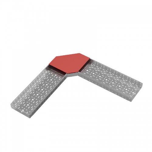 Крышка для угла горизонтального 90град. осн.300 сталь 1мм 