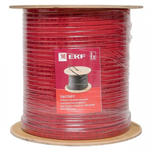 Кабель нагревательный саморег. ESS-15F 15Вт/м фторопласт EKF ESS-15F-200 ESS-15F-200