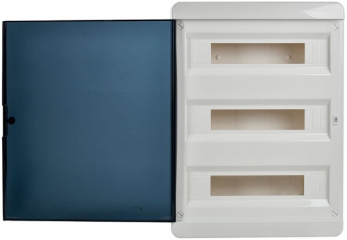 Корпус пластиковый ЩРВ-П-54 IP41 черн. прозр. дверь TEKFOR IEK TF5-KP12-V-54-41-K01-K03 TF5-KP12-V-54-41-K01-K03