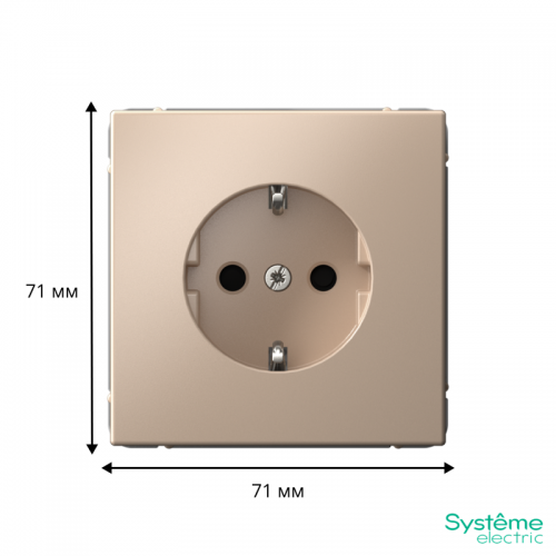 Розетка ArtGallery 16А с заземл. защ. шторки механизм песочн. SE GAL001245 GAL001245
