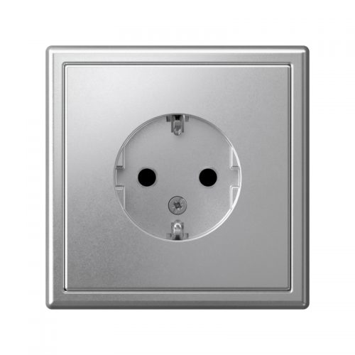 Розетка ArtGallery 16А с заземл. защ. шторки механизм алюм. SE GAL000345 GAL000345