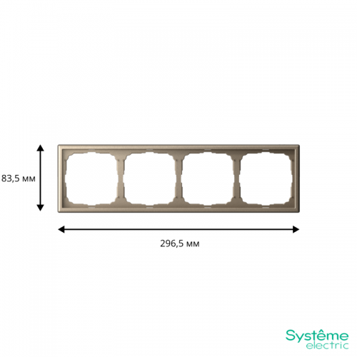 Рамка 4-м ArtGallery универс. шампань SE GAL000504 GAL000504