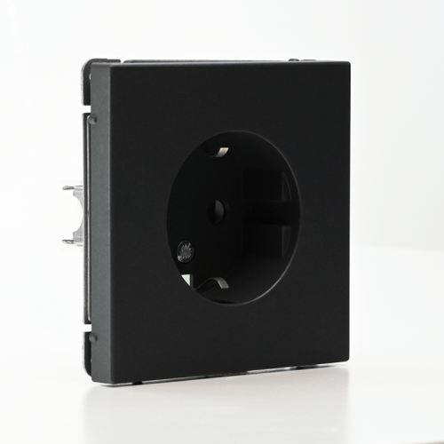 Розетка ArtGallery 16А с заземл. защ. шторки механизм базальт SE GAL001445 GAL001445