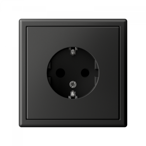 Розетка ArtGallery 16А с заземл. защ. шторки механизм базальт SE GAL001445 GAL001445