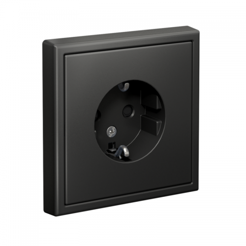 Розетка ArtGallery 16А с заземл. защ. шторки механизм базальт SE GAL001445 GAL001445