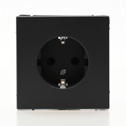 Розетка ArtGallery 16А с заземл. защ. шторки механизм базальт SE GAL001445 GAL001445