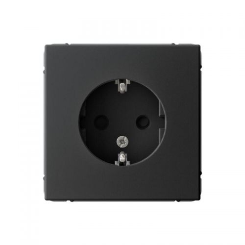 Розетка ArtGallery 16А с заземл. защ. шторки механизм карбон SE GAL001045 GAL001045