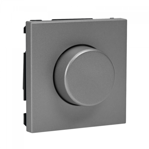 Светорегулятор поворотно-нажимной (диммер) ArtGallery LED RC 400Вт механизм алюм. SE GAL000323 GAL000323