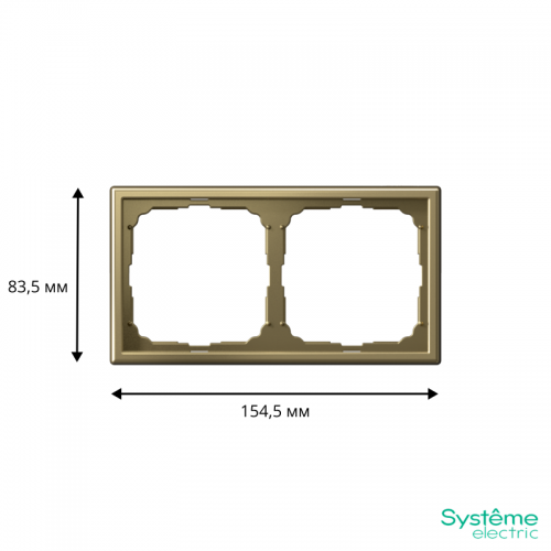 Рамка 2-м ArtGallery зол. SE GAL001602 GAL001602