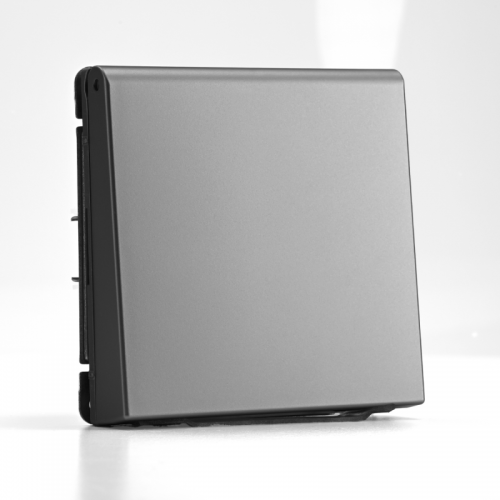 Розетка ArtGallery 16А IP20 с заземл. защ. шторки с крышкой механизм сталь SE GAL000946 GAL000946