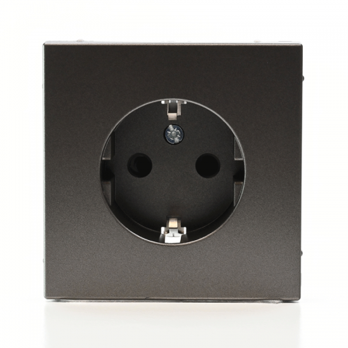 Розетка ArtGallery 16А с заземл. защ. шторки механизм мокко SE GAL000645 GAL000645