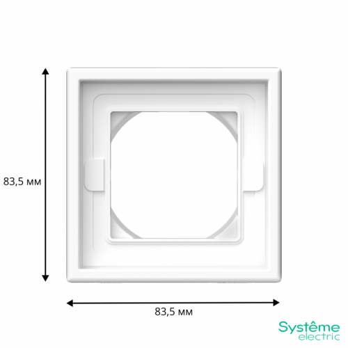Рамка 1-м ArtGallery IP44 бел. SE GAL440101 GAL440101