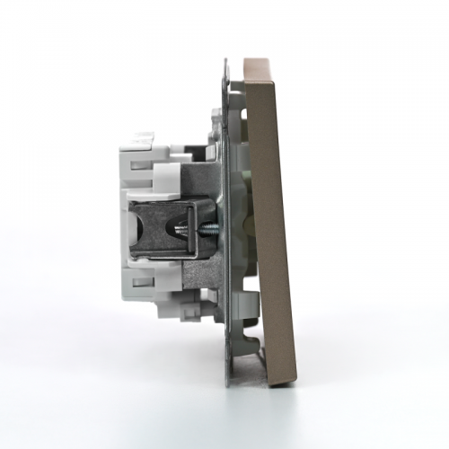 Выключатель 1-кл. ArtGallery (сх. 1а) 10AX с подсветкой механизм шампань SE GAL000513 GAL000513