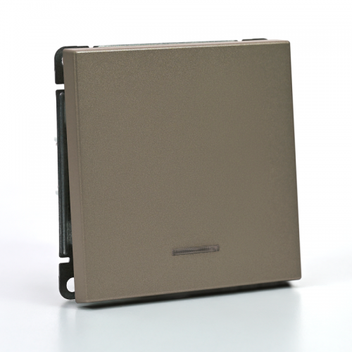 Выключатель 1-кл. ArtGallery (сх. 1а) 10AX с подсветкой механизм шампань SE GAL000513 GAL000513