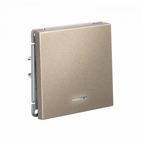 Выключатель 1-кл. ArtGallery (сх. 1а) 10AX с подсветкой механизм шампань SE GAL000513 GAL000513