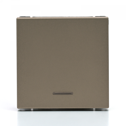 Выключатель 1-кл. ArtGallery (сх. 1а) 10AX с подсветкой механизм шампань SE GAL000513 GAL000513