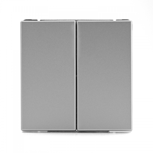 Выключатель 2-кл. ArtGallery (сх. 5) 10AX механизм алюм. SE GAL000351 GAL000351