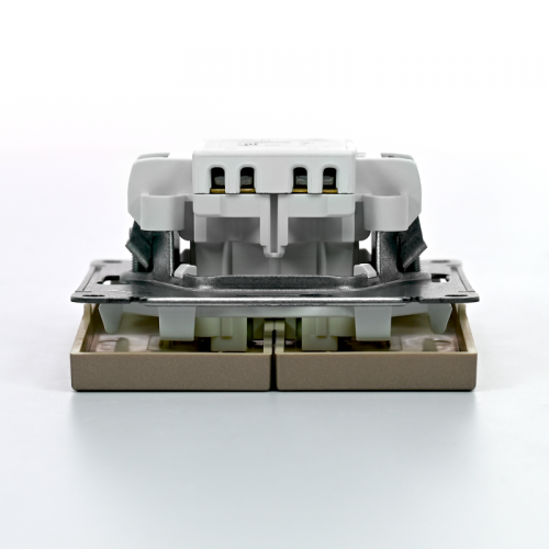 Выключатель 2-кл. ArtGallery (сх. 5) 10AX механизм шампань SE GAL000551 GAL000551