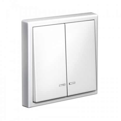 Выключатель 2-кл. ArtGallery (сх. 5а) 10AX с подсветкой механизм бел. SE GAL000153 GAL000153