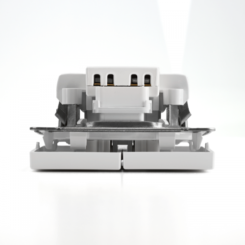 Выключатель 2-кл. ArtGallery (сх. 5а) 10AX с подсветкой механизм бел. SE GAL000153 GAL000153