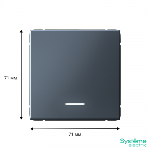 Выключатель 1-кл. ArtGallery (сх. 1а) 10AX с подсветкой механизм грифель SE GAL000713 GAL000713