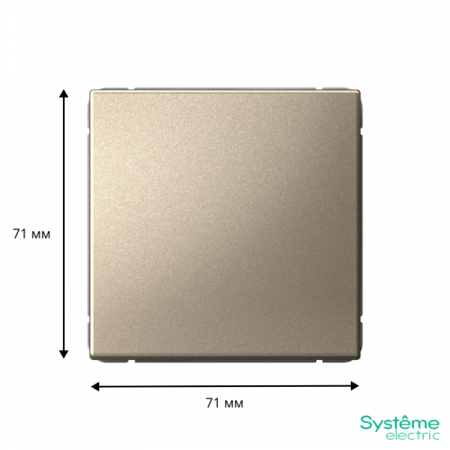Выключатель 1-кл. ArtGallery (сх. 1) 10AX шампань SE GAL000511 GAL000511