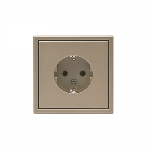 Розетка ArtGallery 16А с заземл. механизм шампань SE GAL000543 GAL000543