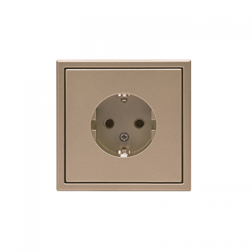 Розетка ArtGallery 16А с заземл. механизм шампань SE GAL000543 GAL000543