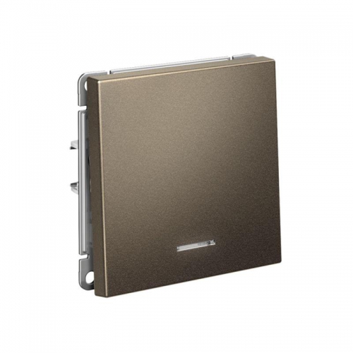 Выключатель 1-кл. ArtGallery (сх. 1а) 10AX с подсветкой механизм мокко SE GAL000613 GAL000613