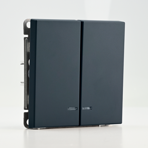 Выключатель 2-кл. ArtGallery (сх. 5а) 10AX с подсветкой механизм грифель SE GAL000753 GAL000753