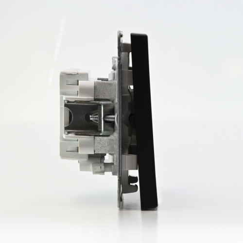 Выключатель 2-кл. ArtGallery (сх. 5а) 10AX с подсветкой механизм карбон SE GAL001053 GAL001053