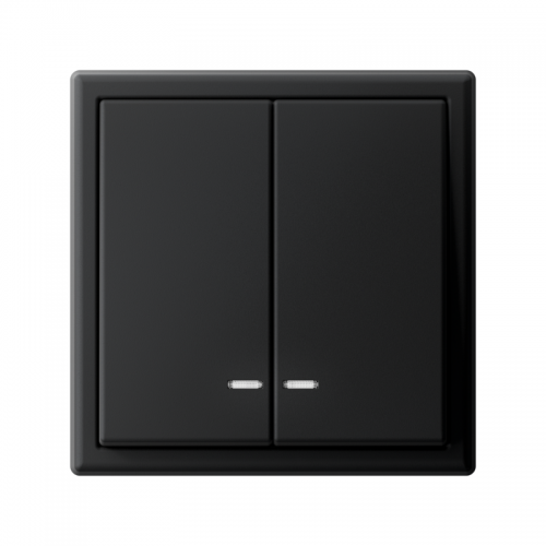 Выключатель 2-кл. ArtGallery (сх. 5а) 10AX с подсветкой механизм карбон SE GAL001053 GAL001053