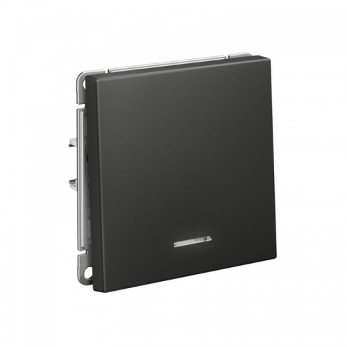 Выключатель 1-кл. ArtGallery (сх. 1а) 10AX с подсветкой механизм базальт SE GAL001413 GAL001413