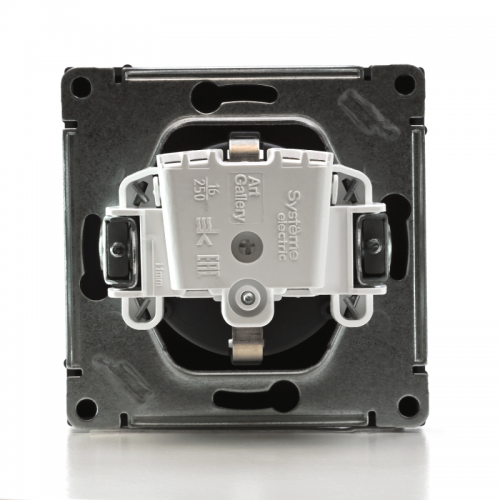 Розетка ArtGallery 16А с заземл. механизм грифель SE GAL000743 GAL000743